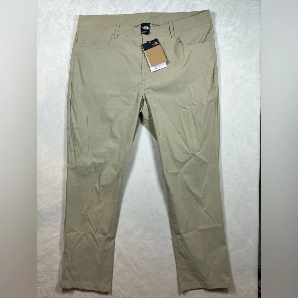 NWT The North Face Size 40 Twill Beige FlashDry 5 Pocket Tactical Outdoor Pants